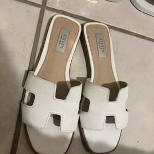 Steve Madden White Slide Sandals for Women